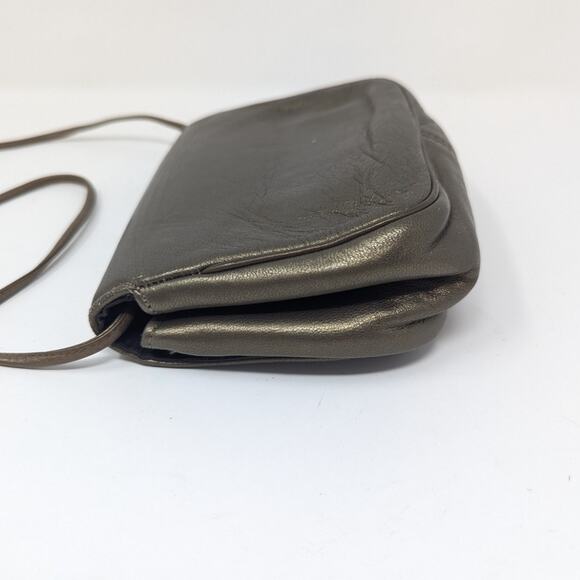Vintage Susan Gail Original Leather Ornate Gold Detail Crossbody Evening Bag - Picture 5 of 16
